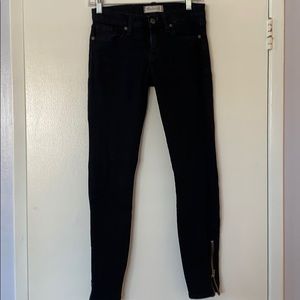 Madewell skinny skinny w/ zipper detail